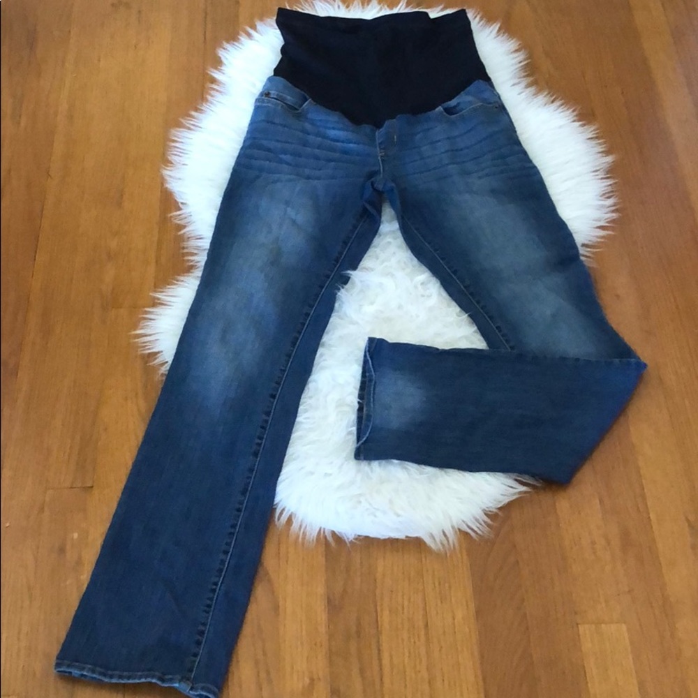 Blue maternity jeans